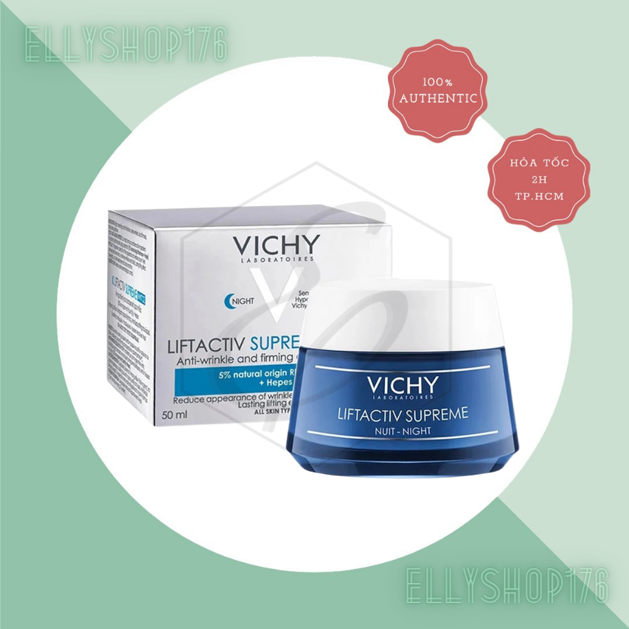 Kem Dưỡng Ban Đêm Chống Lão Hóa, Trẻ Hóa Da Và Ngừa Nếp Nhăn Vichy Liftactiv Night Supreme Anti-wrinkle & Firming Correcting Care Cream 50ml